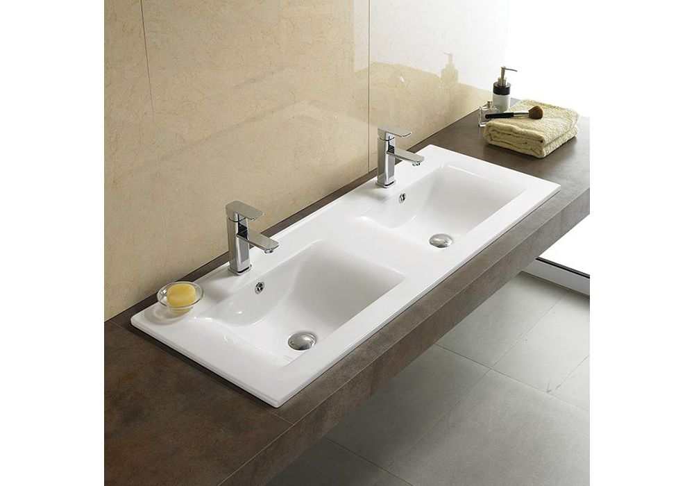 Приобрести раковина врезная на столешницу ceramalux 120 см nyj 809-120