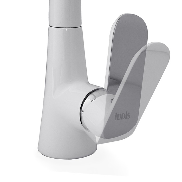 Приобрести iddis смеситель для кухни calipso 270 мм, белый\хром calsbl0i05