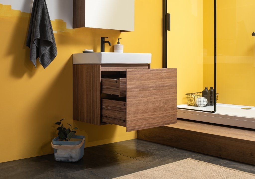 Приобрести aquanet тумба с раковиной нью-йорк 60 см, орех 00213934