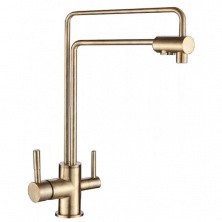 Gappo Смеситель для кухни G4398-6 с подключением к фильтру, бронза 89734