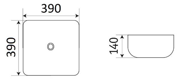 Приобрести раковина-чаша ceramalux 40 см d1303