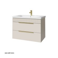 Caprigo Тумба с раковиной MONBAR 80 см, светло бежевая 36312 9