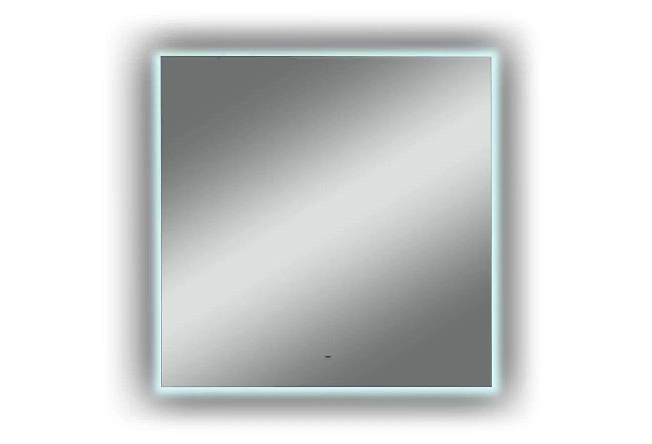 Приобрести continent зеркало с подсветкой trezhe 100х100 см, белое