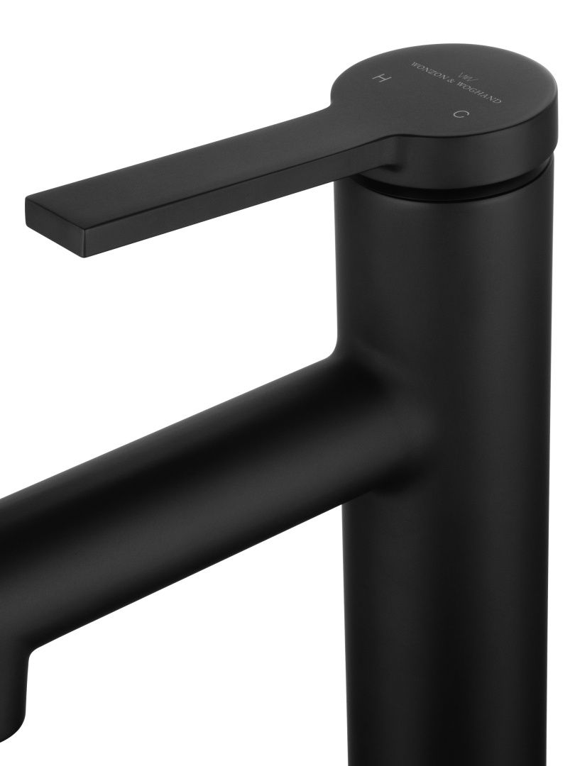 Приобрести смеситель для раковины с функцией полоскания wonzon & woghand, черный матовый (ww-h1017-mb)