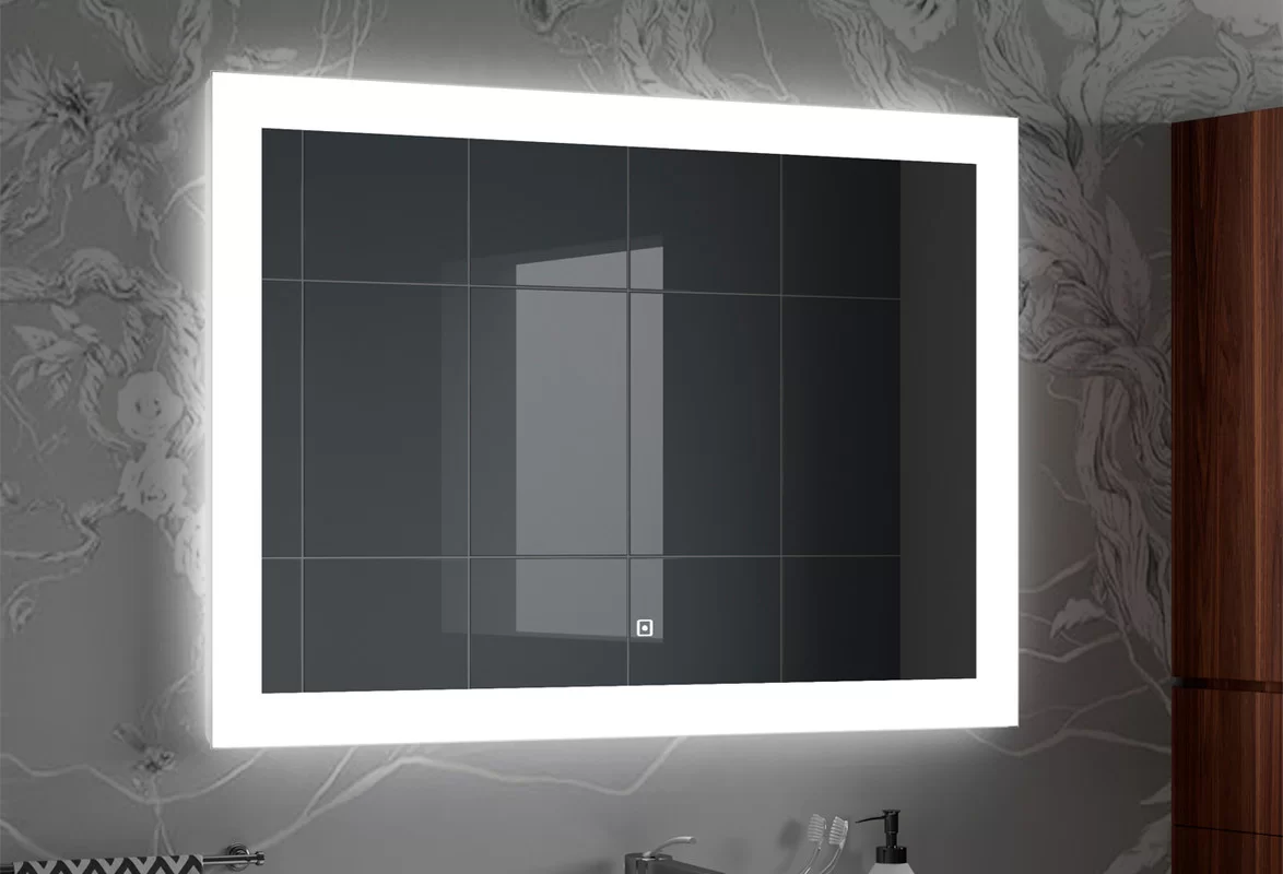 Приобрести continent зеркало с подсветкой relax 100х70 см, белое