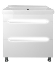Loranto Тумба напольная с раковиной Арфа80/2 Н , белая (CS00047915)