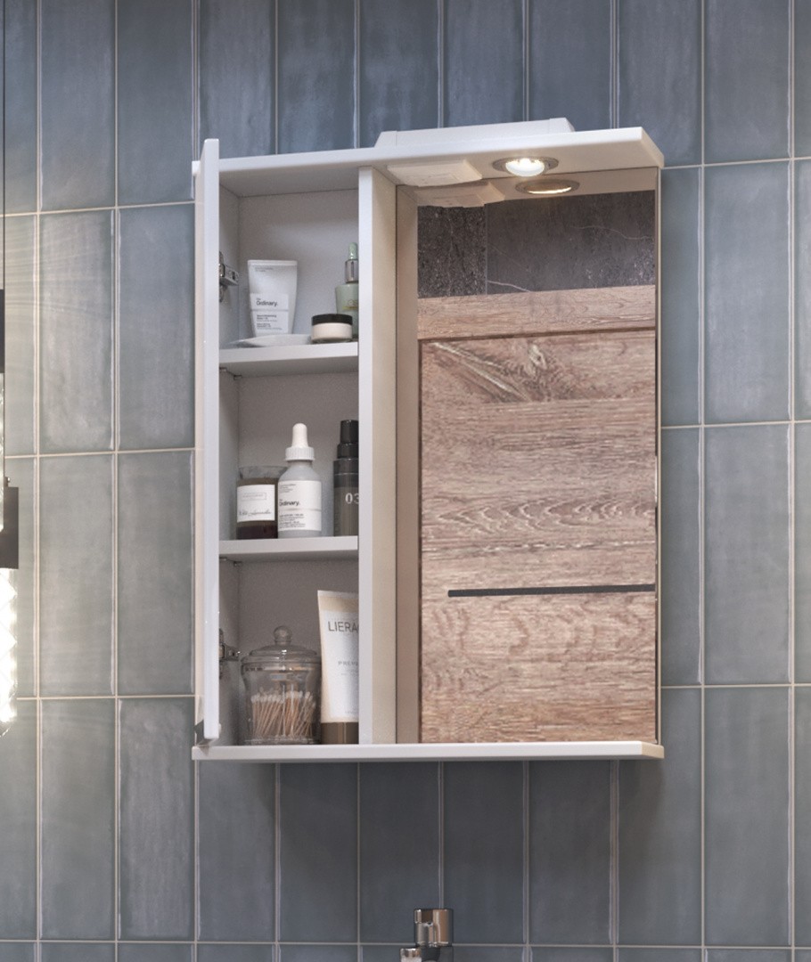 Приобрести vigo зеркало-шкаф callao 50 см, со спотом, левое, белое z.cal.50.l.el