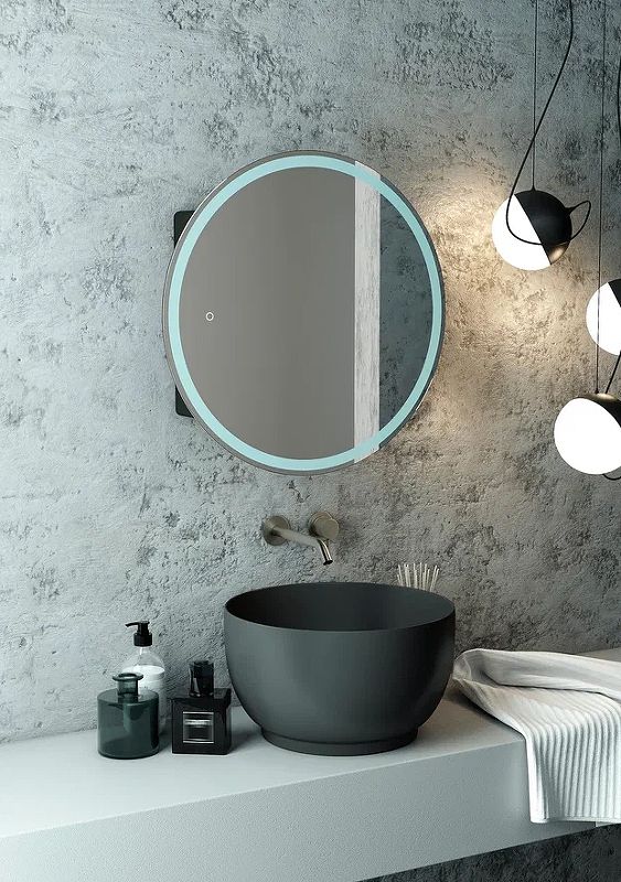 Приобрести continent зеркало шкаф с подсветкой torneo black 70х70 см, сенсорный включатель, черное