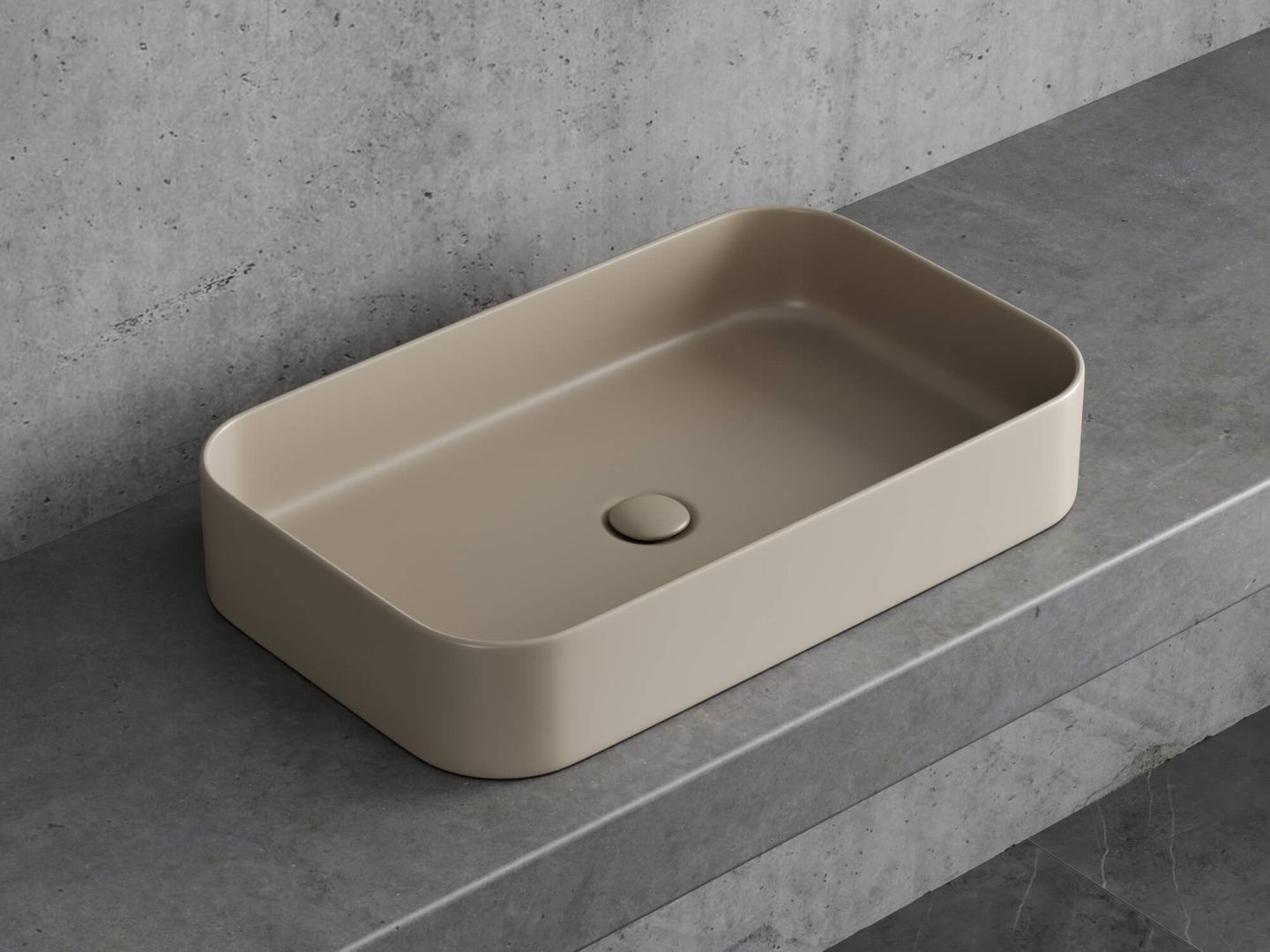 Приобрести hayzburg накладная раковина чаша 60х37 см, капучино матовая hb-0035-60mc