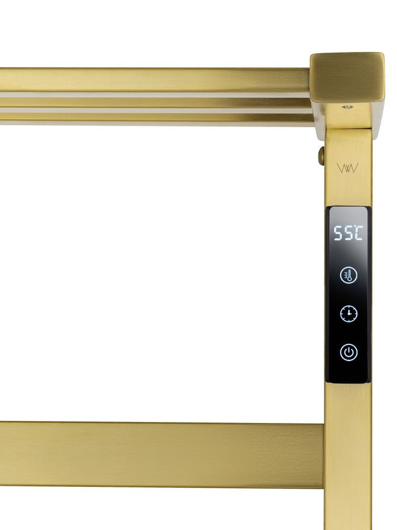 Приобрести полотенцесушитель электрический wonzon & woghand frankfurt, брашированное золото (ww-1029-bg)