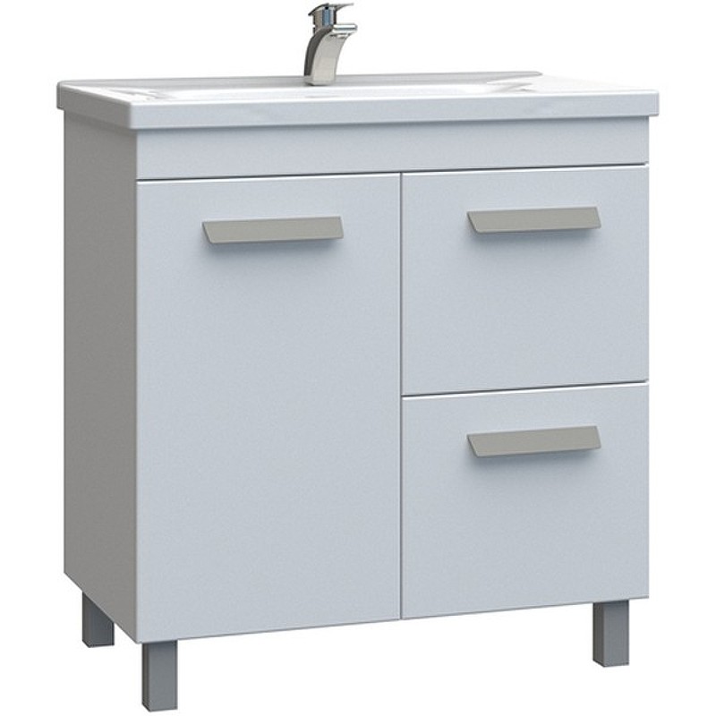 Приобрести vigo тумба с раковиной nova 70см, 1 дверца, 2 ящика, напольная, белая tn.nov.mir.70.1d.2y