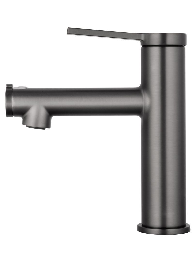 Приобрести смеситель для раковины с функцией полоскания wonzon & woghand, темный графит (ww-h1017-bgg)