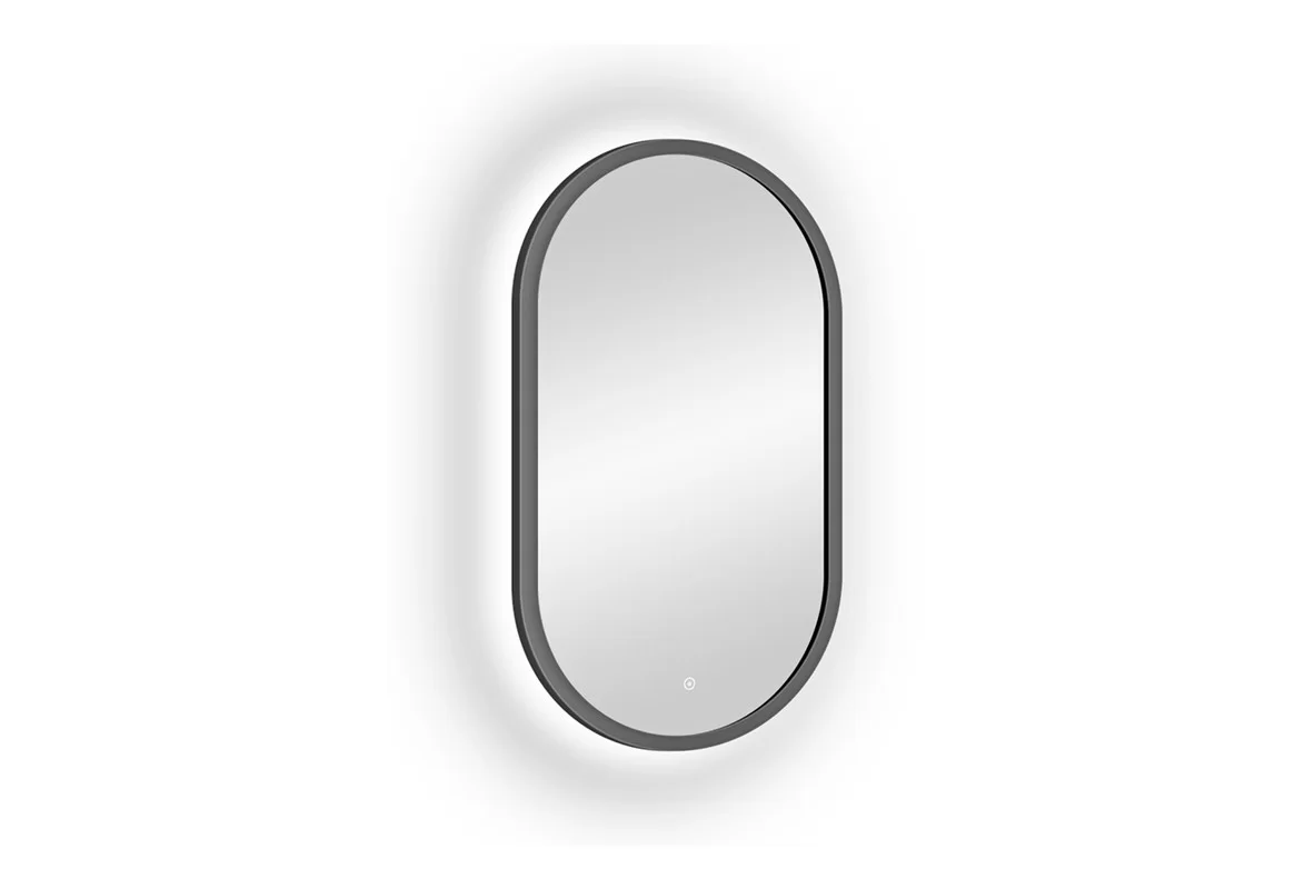 Приобрести continent зеркало с подсветкой prime gray 45х80 см, серое