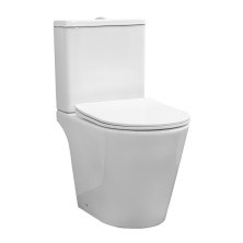Comforty Унитаз компакт CF41363C, сиденье дюропласт с микролифтом, тонкое, белый глянец
