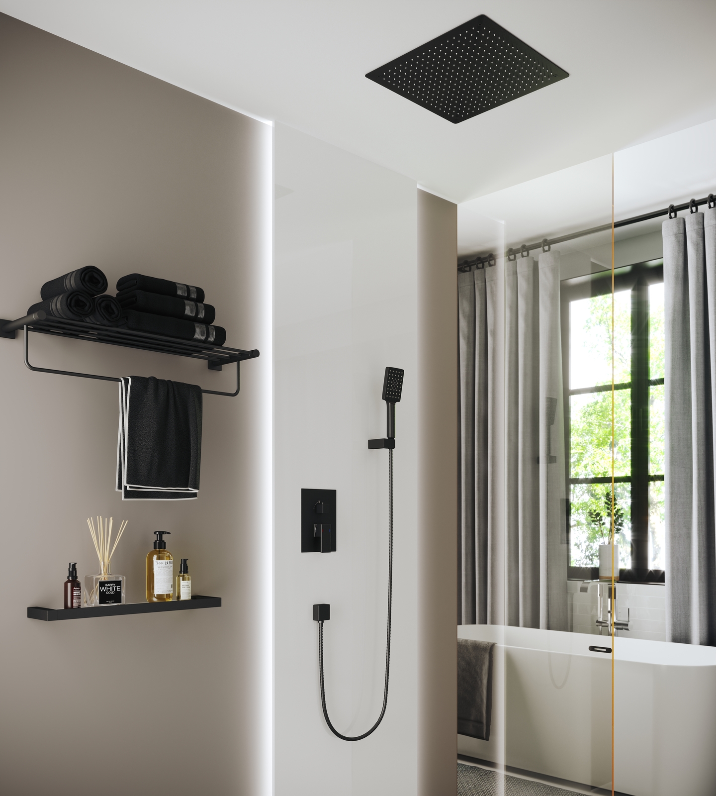 Приобрести душевая система встроенная timo selene sx-2029/03sm черный