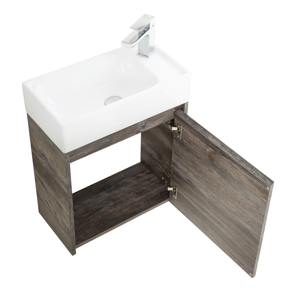 Приобрести belbagno тумба с раковиной kraft mini 50 см, подвесная pino pasadena правосторонняя, белая раковина