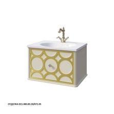 Caprigo Тумба с раковиной CAPRICE 60 см, слоновая кость/золото, эмаль