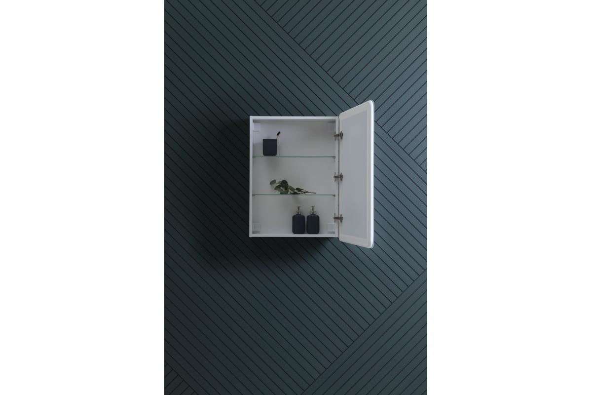 Приобрести aquanet зеркальный шкаф оптима 60 см, с led подсветкой