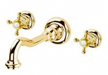 CEZARES Смеситель для раковины GOLF, скрытый монтаж, золото GOLF-BLS1-03/24