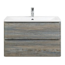 BelBagno Тумба с раковиной ALBANO 80 см, подвесная Pino Scania, белая раковина