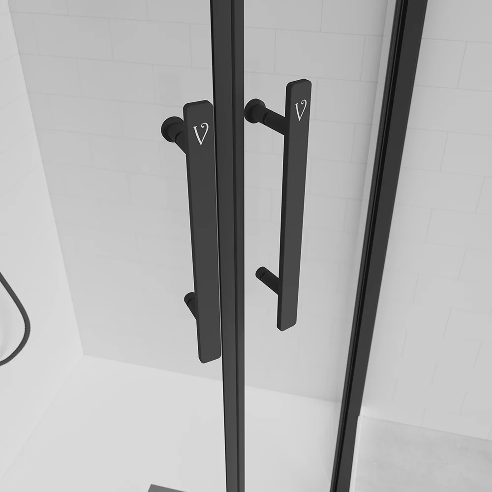 Приобрести veconi душевое ограждение evo 90х90 см, черное матовое, прозрачное e2-b-9090-01-c9