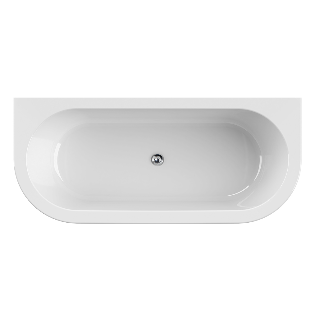 Приобрести cezares акриловая ванна slim wall 180х80 см, белая slim wall-180-80-60-w37-set