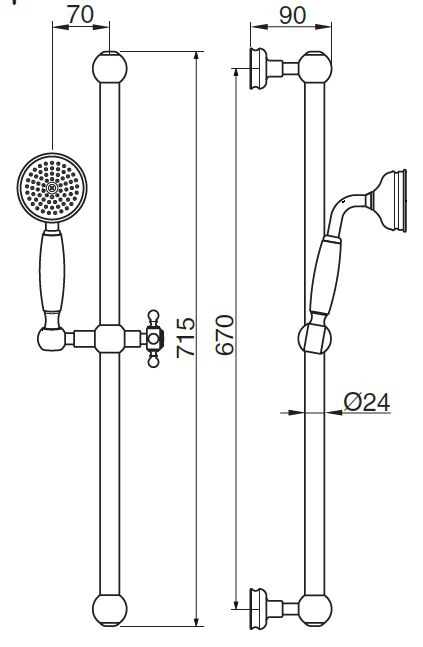 Приобрести cezares душевой гарнитур olimp-sd-02