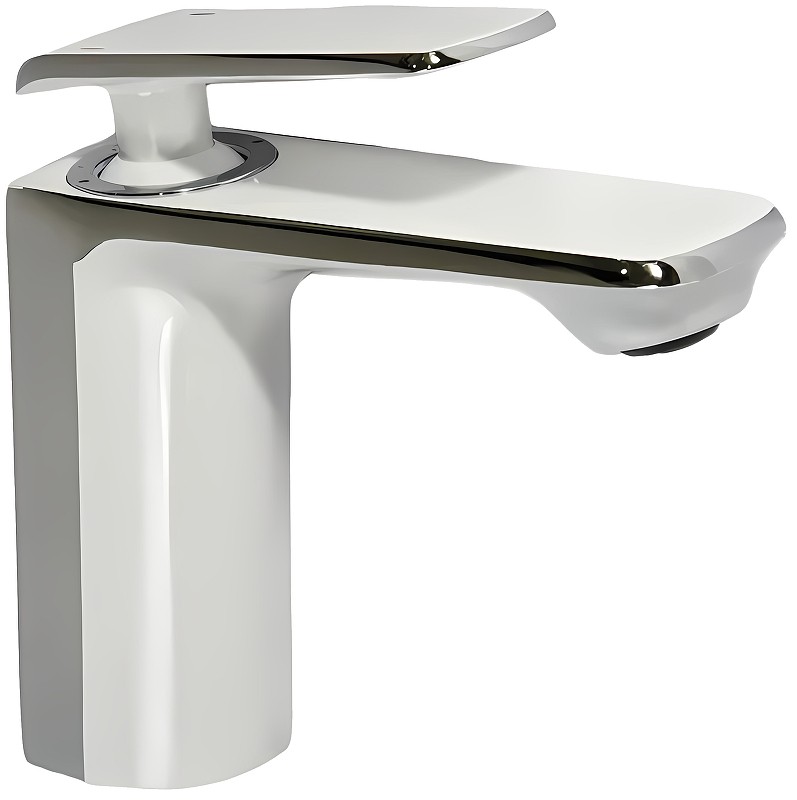 Приобрести haiba смеситель для раковины 152мм, белый\хром hb-10548-8