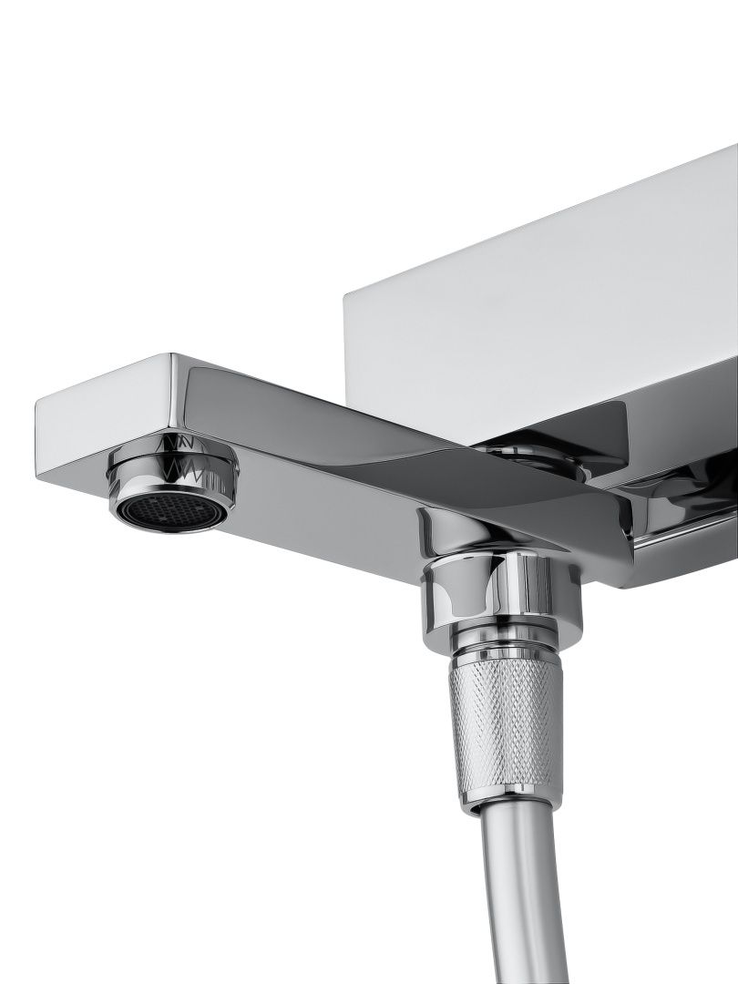 Приобрести смеситель для ванны с душем wonzon & woghand cube, хром (ww-88639016-cr)