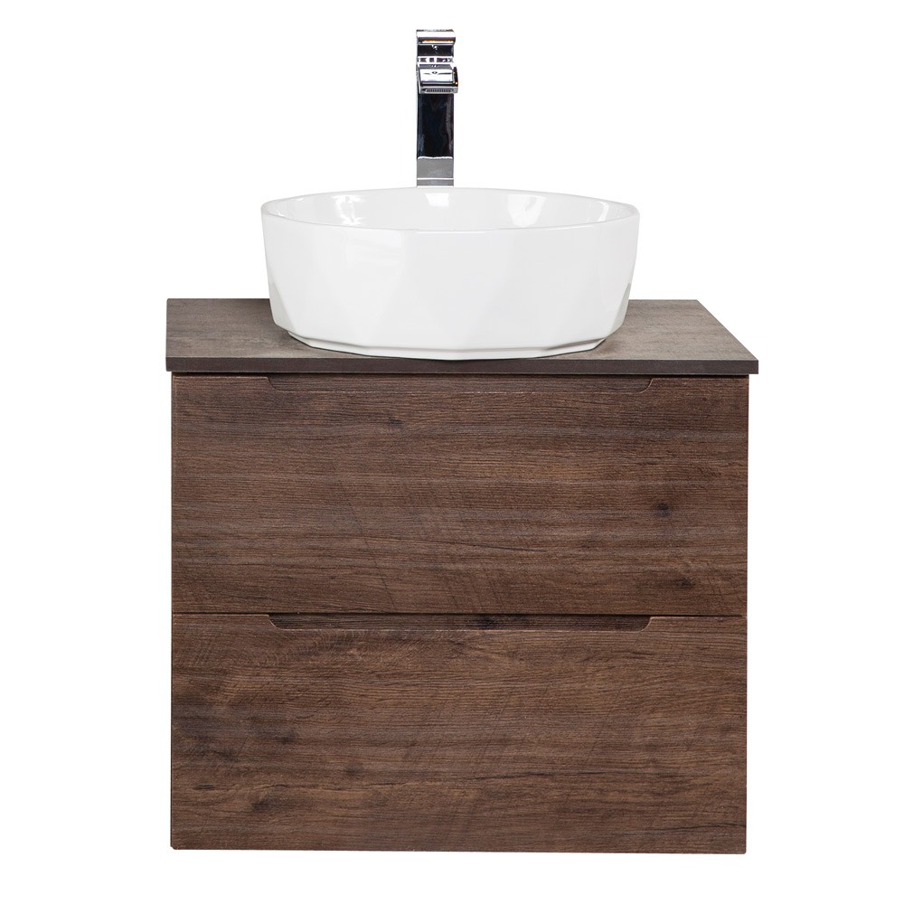 Приобрести belbagno тумба со столешницей etna 60 см, подвесная rovere moro