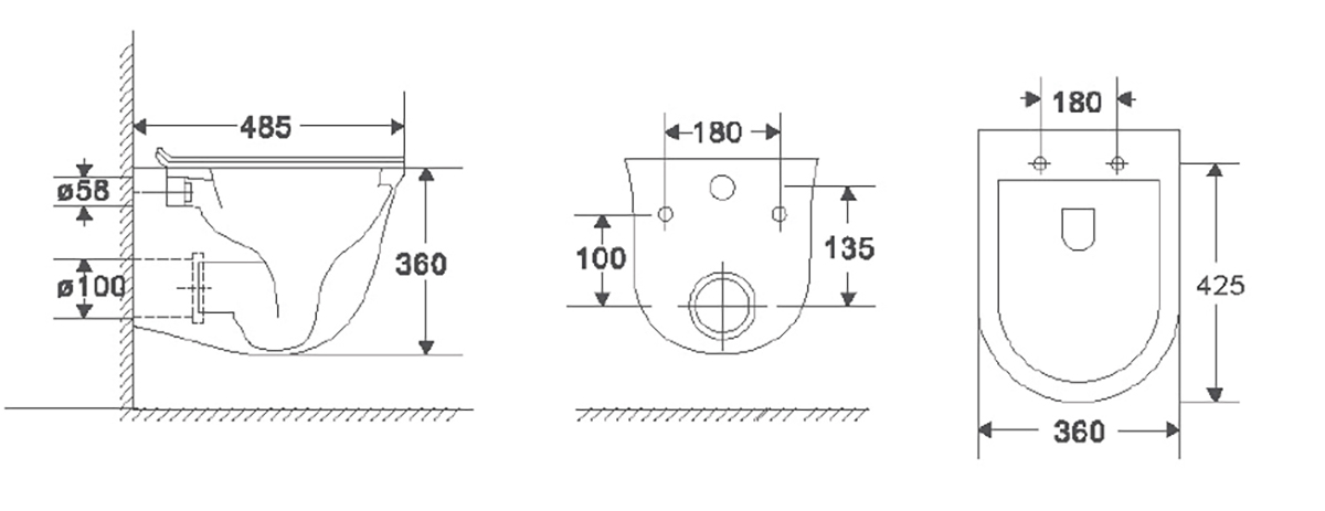 Приобрести loranto инсталляция + azario felice подвесной унитаз 490х360х360 (4501+az-0051)