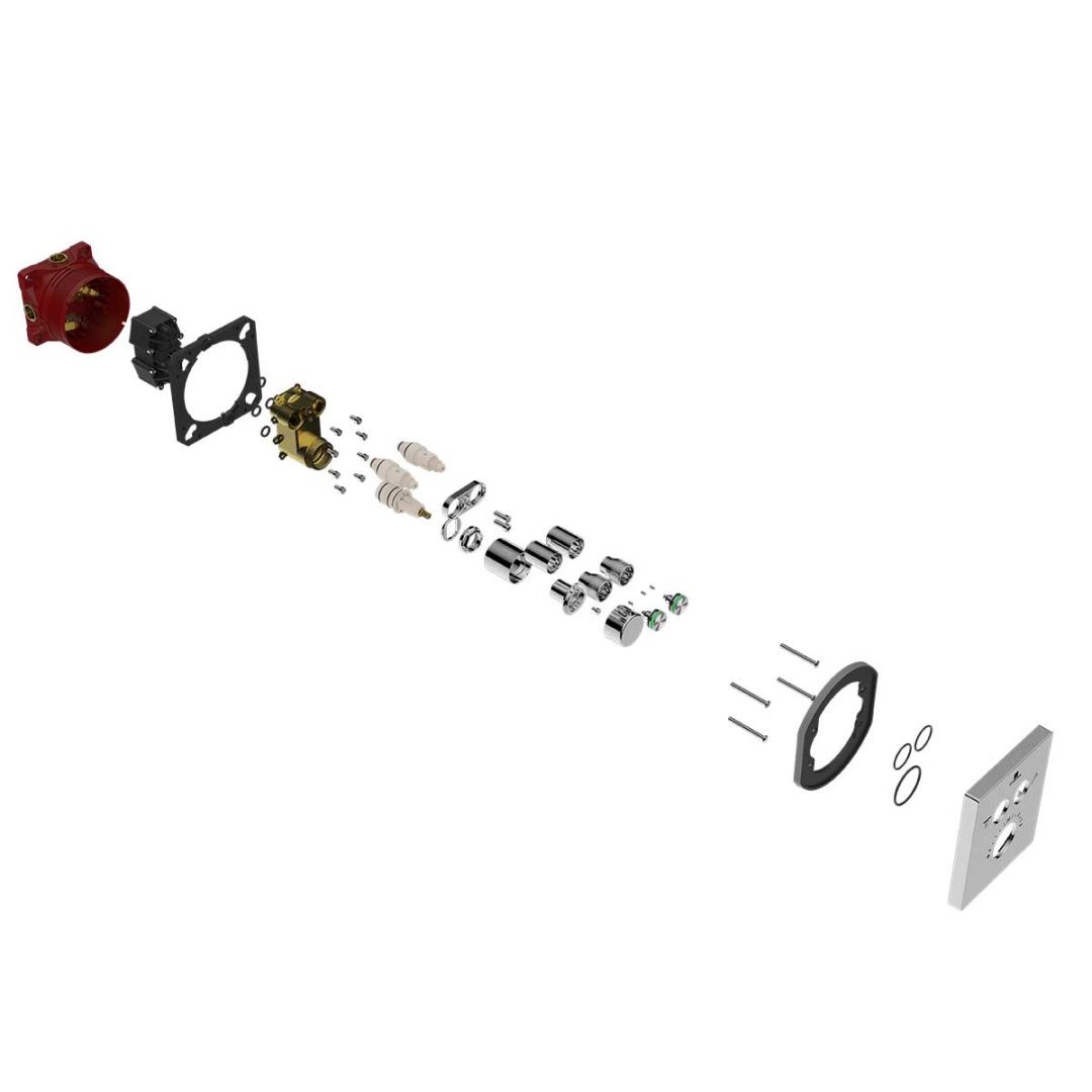 Приобрести vincea встраиваемый смеситель для душа inspire, термостат , хром vscv-321t-mch