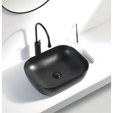 Aquanet Раковина Lake-1-MB 50х39 см, черный