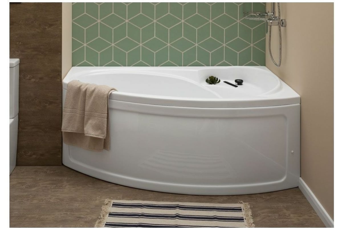 Приобрести aquanet акриловая ванна jersey 170x90 см, белая, правая