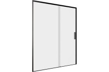 Aquanet Душевая дверь Pleasure Evo 140 AE65-N140-BT профиль черный, прозрачное стекло