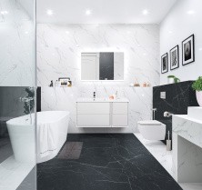 Cezares Тумба подвесная с раковиной BELLAGIO 106 см Bianco Opaco, левостороняя, белая матовая 54714