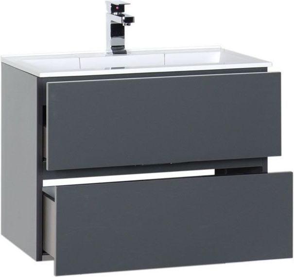 Приобрести aquanet тумба с раковиной алвита 70 см, серый антрацит