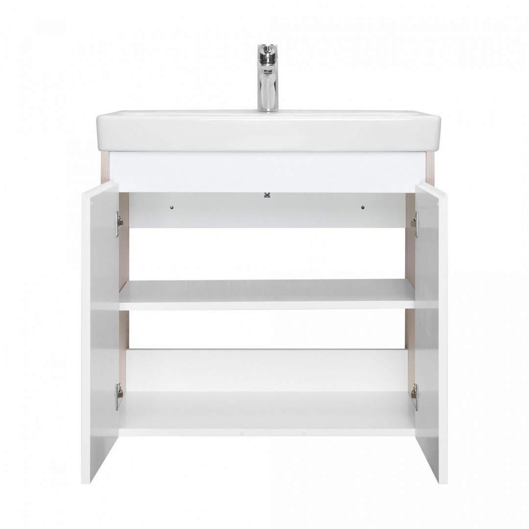 Приобрести акватон тумба c раковиной сканди 70 doors универсальная, белый/дуб верона