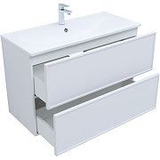 Приобрести aquanet тумба с раковиной арт 100 см, белая матовая
