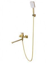 Смеситель для ванны WONZON & WOGHAND FLEX, Брашированное золото (WW-639906-BG)