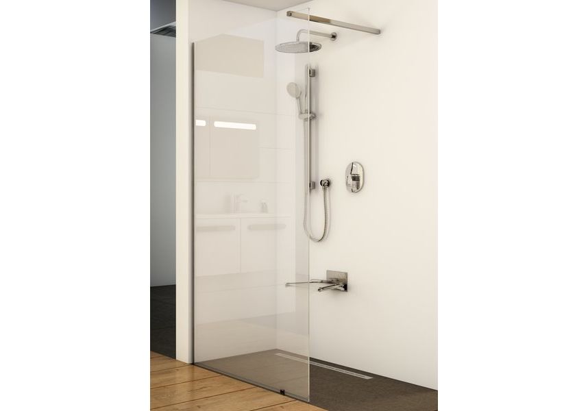 Приобрести перегородка душевая ravak walk-in wall 110 см gw9wd0c00z1 алюминий/прозрачное