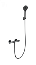 Смеситель для душа с термостатом WONZON & WOGHAND INN 5, Темный графит (WW-B2063-A-BGG)