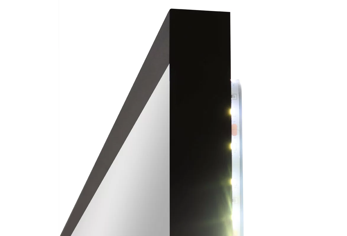 Приобрести continent зеркало с подсветкой meridian black 100х70 см, черное