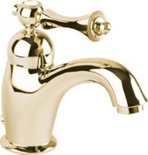 CEZARES Смеситель для раковины MARGOT с донным клапаном, золото MARGOT-LSM1-03/24-M