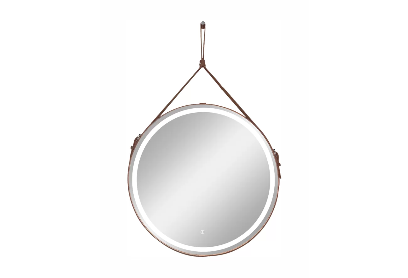 Приобрести continent зеркало с подсветкой millenium brown 65х65 см, коричневое