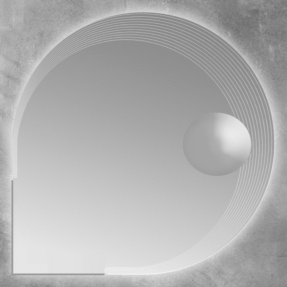 Приобрести cezares зеркало 90х90 см, с увиличением и led подсветкой 45012