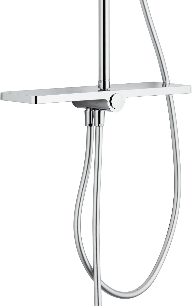 Приобрести aquanet душевая стойка pragmatic r 126 см, хром af430-70-r-c, с полочкой