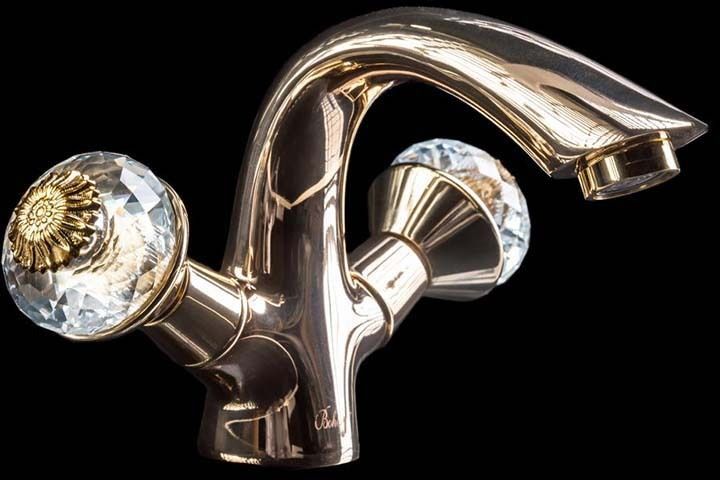 Приобрести boheme смеситель для раковины floral, золото 291-fl