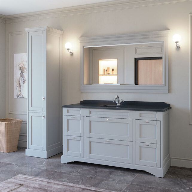 Приобрести caprigo тумба с раковиной greenwich 160 см, белая, эмаль