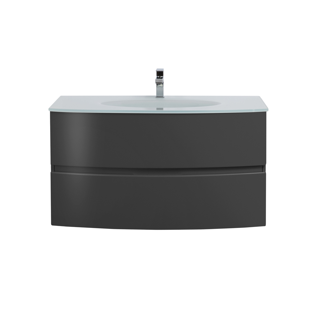 Приобрести cezares тумба подвесная с раковиной elettra 100 см grafite, стекло, графит 55526